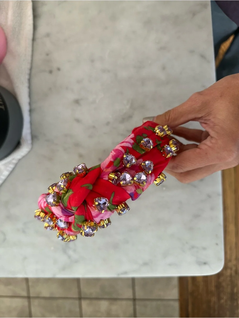 Lele Sadoughi Love Shack Fancy floral headband